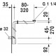 Сифон для раковины Duravit 005076 00 00 белый
