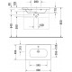 Тумба с раковиной Duravit DuraStyle 80, подвесная, белая глянцевая, с ящиками, с доводчиками
