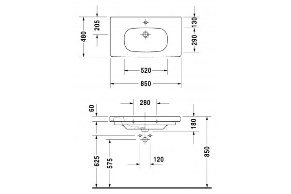 Мебель для ванной Duravit D-code белая матовая подвесная, с ящиками
