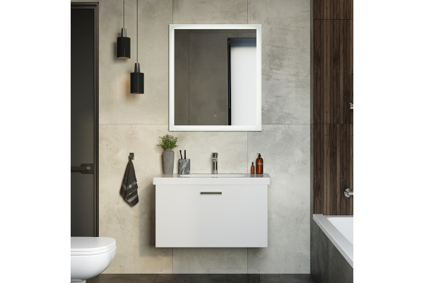 Мебель для ванной Duravit D-code белая матовая подвесная, с ящиками