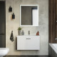 Мебель для ванной Duravit D-code белая матовая подвесная, с ящиками