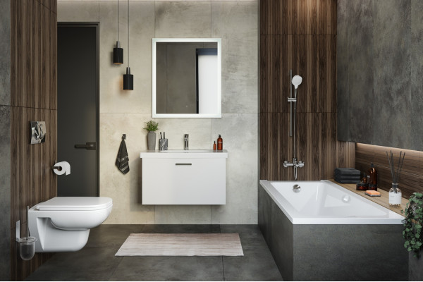 Мебель для ванной Duravit D-code белая матовая подвесная, с ящиками