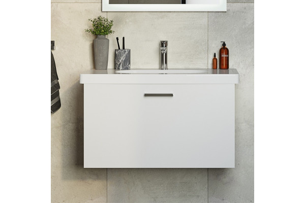 Мебель для ванной Duravit D-code белая матовая подвесная, с ящиками