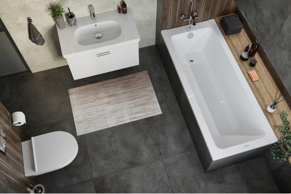 Мебель для ванной Duravit D-code белая матовая подвесная, с ящиками