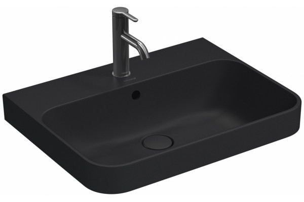 Раковина Duravit Happy D.2 Plus 2360601300 60 см прямоугольная, цвет черный