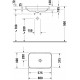 Раковина Duravit Happy D.2 Plus 2359601300 60 см прямоугольная, цвет черный