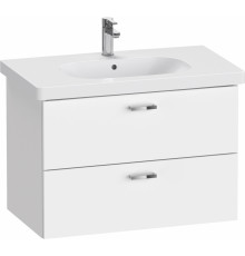 Тумба с раковиной Duravit XBase 80 белая, подвесная, с ящиками