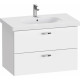 Тумба с раковиной Duravit XBase 80 белая, подвесная, с ящиками