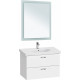 Тумба с раковиной Duravit XBase 80 белая, подвесная, с ящиками