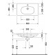 Тумба с раковиной Duravit XBase 80 белая, подвесная, с ящиками