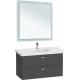Тумба с раковиной Duravit XBase 100 графит, подвесная, с ящиками