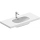 Тумба с раковиной Duravit XBase 100 графит, подвесная, с ящиками