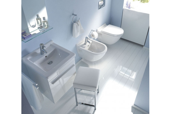 Унитаз подвесной Duravit Starck 3 2200090000 белый, овальный, 36.5x54 см