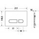 Кнопка смыва Duravit DuraSystem WD5001021000 глянцевый хром механическая,  в современном стиле