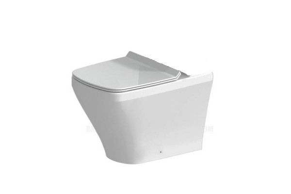 Унитаз напольный Duravit DuraStyle  белый, прямоугольный, антивсплеск, 37x63 см