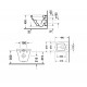 Унитаз подвесной Duravit DuraStyle укороченный белый, прямоугольный, 37x48 см