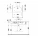 Раковина встраиваемая Duravit DuraStyle 65 см цвет белый, на тумбу
