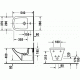 Биде подвесное Duravit DuraStyle цвет белый, прямоугольное, антивсплеск, 37x54 см
