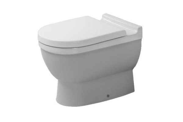 Унитаз приставной Duravit Starck 3  белый, овальный, антивсплеск, 37x56 см