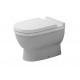 Унитаз приставной Duravit Starck 3  белый, овальный, антивсплеск, 37x56 см