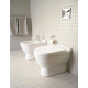 Унитаз приставной Duravit Starck 3  белый, овальный, антивсплеск, 37x56 см