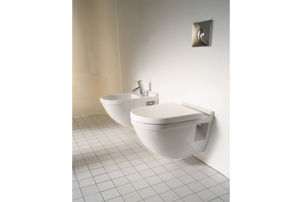 Унитаз подвесной Duravit Starck 3 Compact белый, овальный, 36.5x48 см