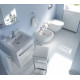 Унитаз подвесной Duravit Starck 3  белый, овальный, антивсплеск, 36.5x54 см