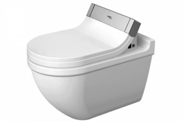 Унитаз подвесной Duravit Starck 3 SensoWash белый, овальный, 37x62 см