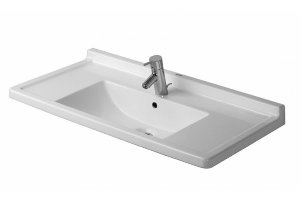 Раковина подвесная Duravit Starck 3 85 см цвет белый, прямоугольная
