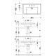 Раковина подвесная Duravit Starck 3 85 см цвет белый, прямоугольная