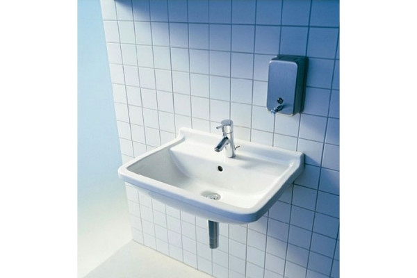 Раковина подвесная Duravit Starck 3 55 см цвет белый, прямоугольная