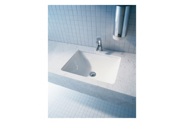 Раковина встриаиваемая Duravit Starck 49 см цвет белый, прямоугольная