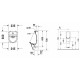 Писсуар подвесной Duravit Starck 3 с внешней подачей воды, белый, 24.5x30x70 см