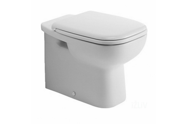 Унитаз приставной Duravit D-Code  белый, овальный, антивсплеск, 35.5x56 см