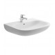 Раковина подвесная Duravit D-Code 60 см цвет белый, полукруглая, с переливом