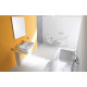 Раковина подвесная Duravit D-Code 60 см цвет белый, полукруглая, с переливом