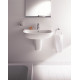 Раковина подвесная Duravit D-Code 60 см цвет белый, полукруглая, с переливом