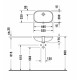 Раковина встраиваемая Duravit D-code 49х29 цвет белый, овальная