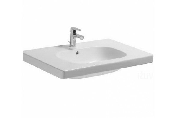 Раковина встраиваемая Duravit D-code 85 см цвет белый, на тумбу