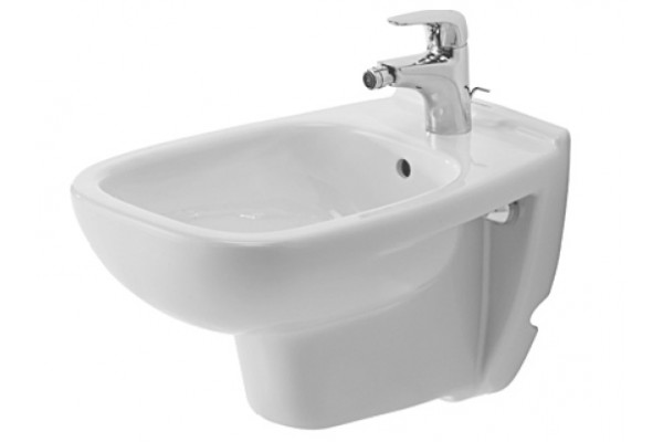 Биде подвесное Duravit D-Code цвет белый, овальное, антивсплеск, 35.5x54 см