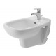 Биде подвесное Duravit D-Code цвет белый, овальное, антивсплеск, 35.5x54 см