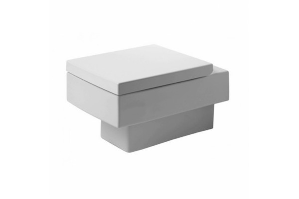 Унитаз подвесной Duravit Vero белый, прямоугольный, антивсплеск, 37x54.5 см