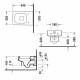 Унитаз подвесной Duravit Vero белый, прямоугольный, антивсплеск, 37x54.5 см