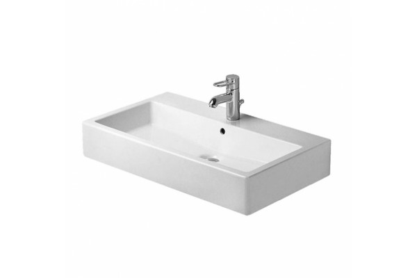 Раковина накладная Duravit Vero 80 см цвет белый, на столешницу, прямоугольная