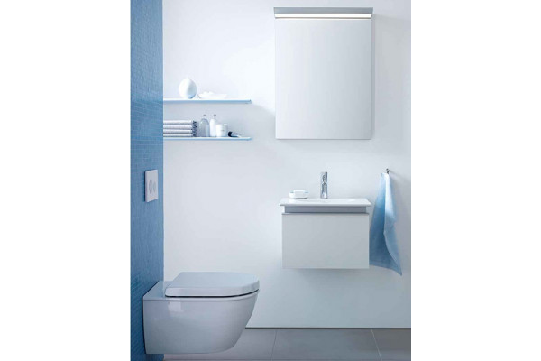 Унитаз подвесной Duravit Darling New  белый, овальный, антивсплеск, 36.5x54 см