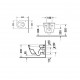 Унитаз подвесной Duravit Darling New  белый, овальный, антивсплеск, 36.5x54 см
