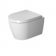 Унитаз подвесной Duravit ME by Starck с крепежем Durafix, белый, овальный, 37x57 см