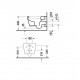 Унитаз подвесной Duravit ME by Starck с крепежем Durafix, белый, овальный, 37x57 см