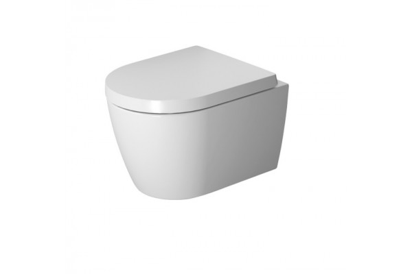 Унитаз подвесной Duravit ME by Starck compact белый, овальный, 37x48 см