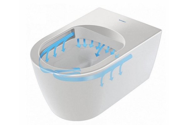 Унитаз подвесной Duravit ME by Starck compact белый, овальный, 37x48 см